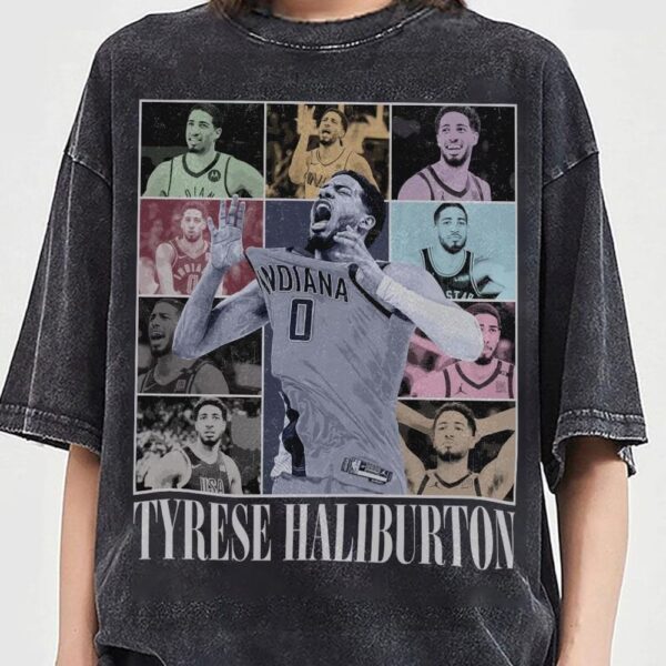Vintage Tyrese Haliburton Basketball Bootleg 90s Shirt