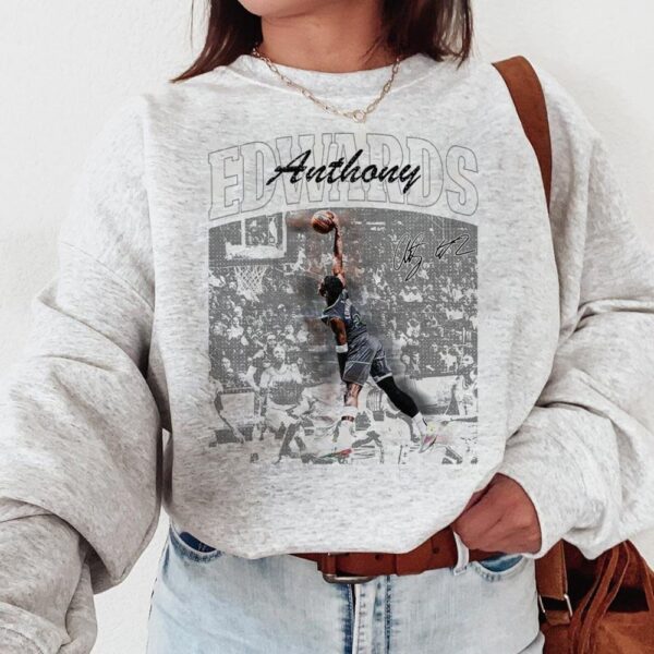 Anthony Edwards Minnesota Timberwolves Basketball Vintage T-Shirt