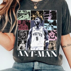 Anthony Edwards Minnesota Timberwolves Version 2 Basketball Vintage T-Shirt