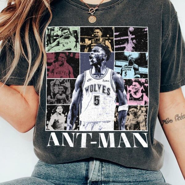 Anthony Edwards Minnesota Timberwolves Version 2 Basketball Vintage T-Shirt