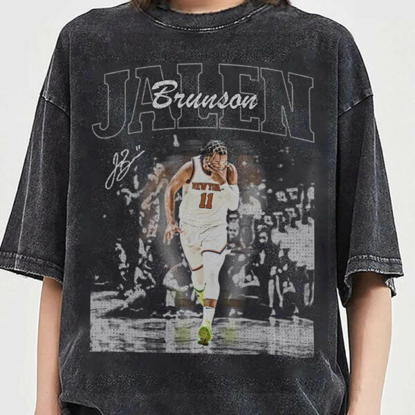 Vintage Jalen Brunson Shirt Version 2, New York Basketball Bootleg 90s Shirt