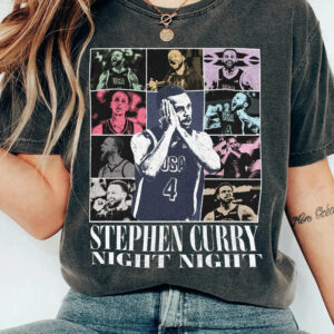 Stephen Curry Shirt, Basketball American Night Night, Gift Basketball 90s Bootleg T-shirt