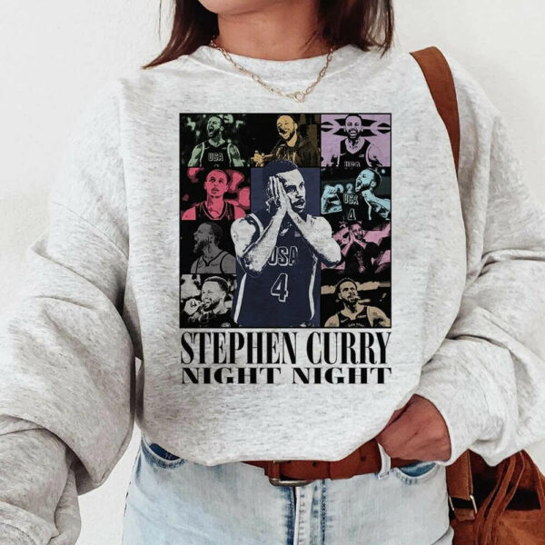 Stephen Curry Shirt, Basketball American Night Night, Gift Basketball 90s Bootleg T-shirt