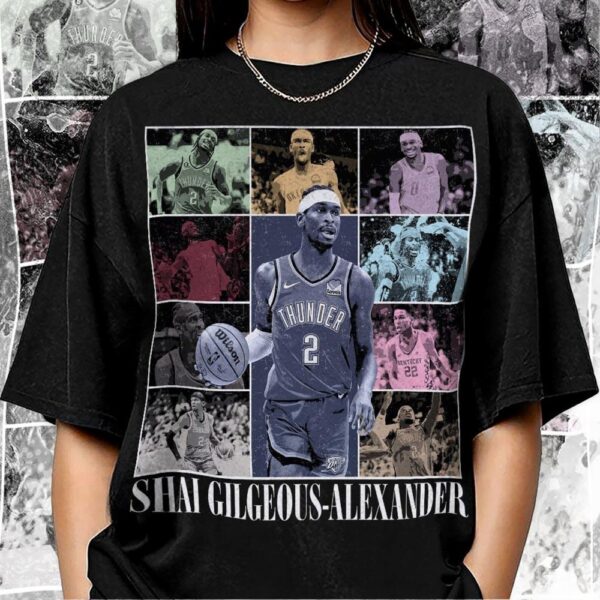 Shai Gilgeous-Alexander Shirt version 3, Basketball shirt, Classic 90s Graphic Tee, Unisex, Vintage Stlye Gift T-Shirt