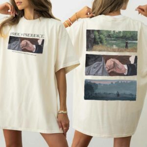 Pride and Prejudice Hand Flex Painting – 2 Sides T-Shirt