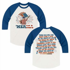 Sandlot Hambino ‘Merica 4th Of July 2 Sides – Raglan Long Sleeve