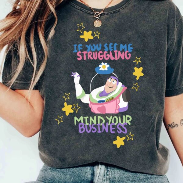 Mind Your Business, Mrs. Nesbitt, Toy Story Buzz Lightyear T-shirt