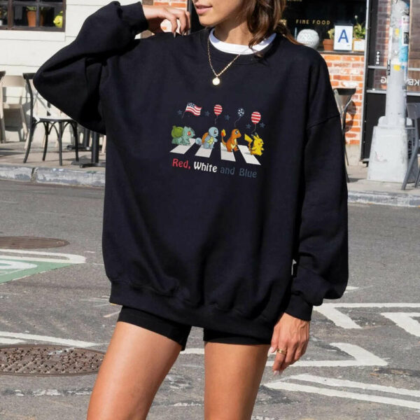 P0kem0nn Character Embroidered Sweatshirt T-Shirt