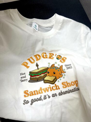Pudge's Sandwich Shop Embroidered T-Shirt photo review