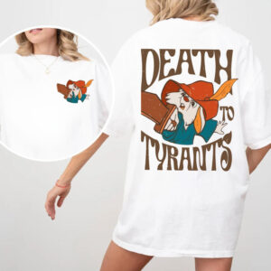 Retro 70s Skippy Rabbit Death To Tyrants Shirt, Robin Hood 2 Sides T-shirt