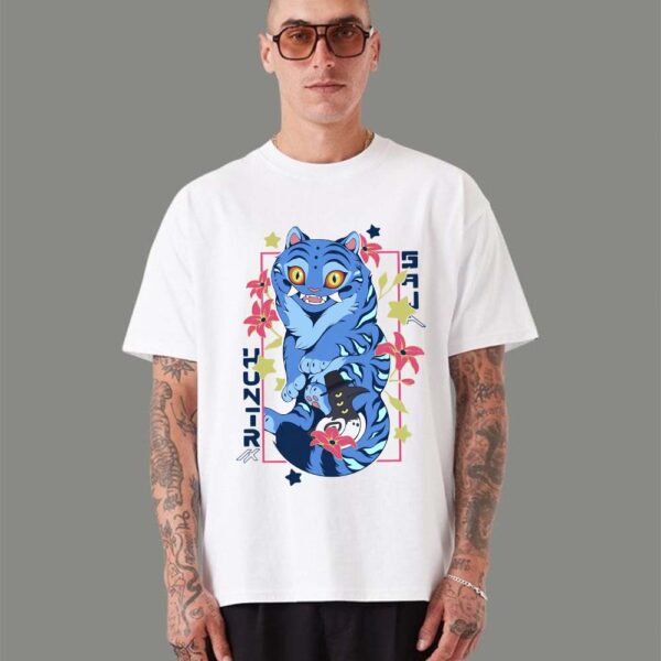 Derpy Blue Tiger Kpop Demon Hunters – T-shirt