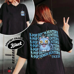 Kpop Demon Hunters Tiger 2 Sides T-Shirt